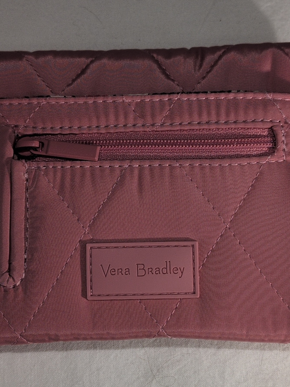 Vera Bradley Quilted Cosmetic Case in Dusty Rose